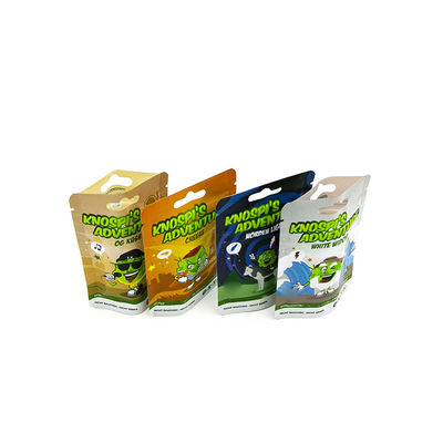 Aluminiumfolie Doypack Kleurrijk Druk Custom hervergrendelbaar Stand Up Smell Proof Zipper Mylar Packaging Pouch Bag