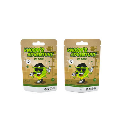 Geurbestendige voedselverpakking Zip slot sigaren Shisha Naswar opslag Stand up zak tabak zak met uw logo