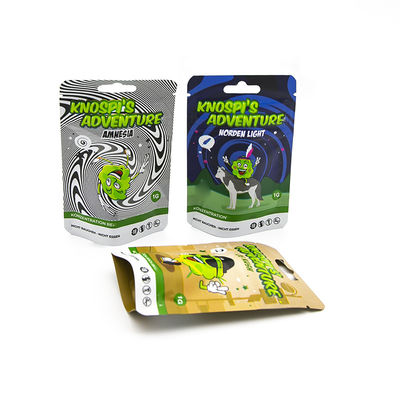 Op maat gedrukt kind-bestendige rits geurbestendige verpakkingsmiddelen herverzegelbare Mylar zakken voor tabak onkruid sigaret