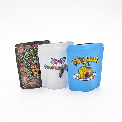 Aanpasbare Fruit Geurende Staande Zipper Mylar Sigaren / Tabakszak Met Hervergrendelbare Plastic Design