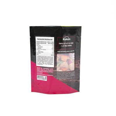 Custom Stand Up Zipper pouch voor noten voedsel ondersteunen open venster