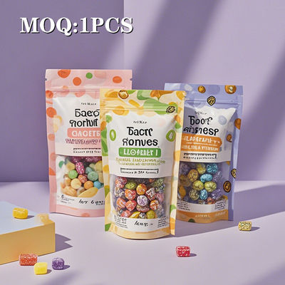 Custom logo Mylar tassen 3 zijde verzegelde zak met zip slot plastic stand-up tabaksverpakking