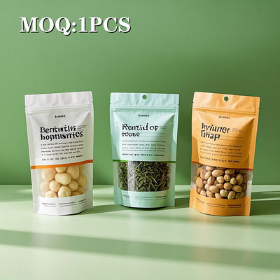 Op maat gedrukt Glanzend Geurloos Voedingsmiddelen Kleine Gummy Candy Plastic Packaging Mylar Bag met Zip Lock