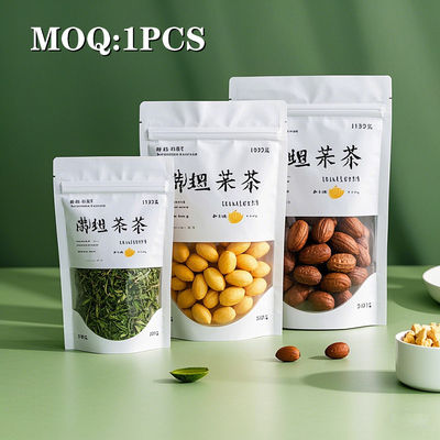Custom Zip Lock Frosted Smell Proof Stand Up Pouch Mylar Zipper Bags Food Packaging Bag Kleurrijke verpakkingen Digitaal drukken