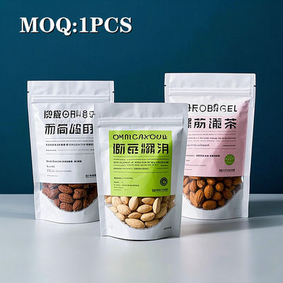 Geurbestendige verpakking gedrukt Zip Custom Ziplock Logo Plastic Stand Up Pouch Eetbare verpakking Mylar Hervergrendelbare zakken