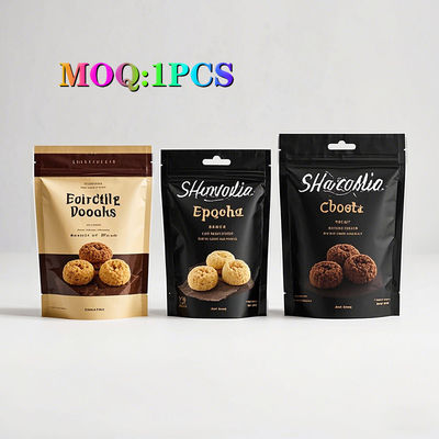 Voedingsmiddelen op maat gedrukt Stand-up pouch hervergrendelbaar zip slot thee koffie snoep snack voedsel verpakkingszakken