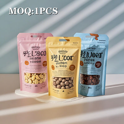 Premium stand-up pouch met ziplock voor noten, granen en bonen: professionele voedselverpakkingszakken