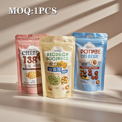 Op maat gedrukte voedselkwaliteitszakken voor zaden, gedroogde vruchten, noten: duurzame voedselverpakking met ziplock