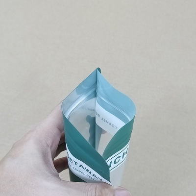 Op maat gedrukte zelfverzegelbare zijdelingse pakket met platte bodemzak met rits voor bonen, wei, melkpoeder Food Mylar Bag