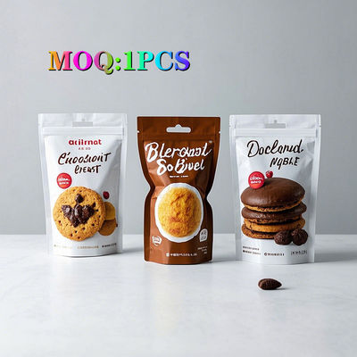 Premium geur-blokkerende plastic zakjes met rits Custom food packaging voor baklava koekjes Croquettes Crispy snacks