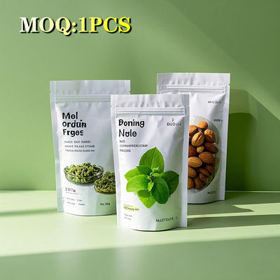 Kleurrijke afdrukken Mat Custom 90g kruidenthee verpakking Stand up pouch