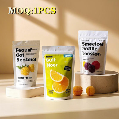 Gepersonaliseerde matte aluminium folie stand-up zak voor snacks thee chocolade en koffie verpakking met vrije vorm