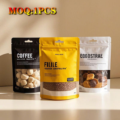 Op maat gemaakte gedrukte plastic aluminiumfolie Mylar Zipper Voedsel Noten Snack verpakking Stand Up Pouch