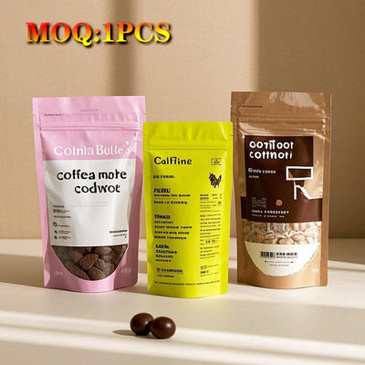 Op maat gedrukt 1g 3.5g 7g 14g 28g geurbestendige hervergrendelbare rits 3 zijkant afdichting Flat Mylar Bag