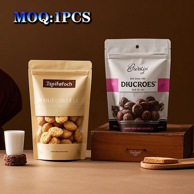 Op maat gedrukt kauwgommen Koekjes Eetbare verpakkingen Geurbestendige Stand Up Pouch Aluminium folie Plastic verpakkingen Ziplock Mylar zakken