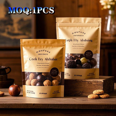 Gelamineerd aluminiumfolie Flexibel plastic zip slot Doypack Gummy Food Packaging Bags Custom Print Recyclable Stand Up Pouch