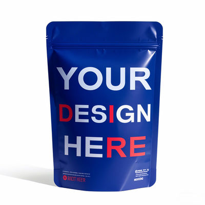 Gepersonaliseerde gedrukte, warmteverzegelde, opstaande zakjes met geulvrije Mylar Zip Lock-verpakking