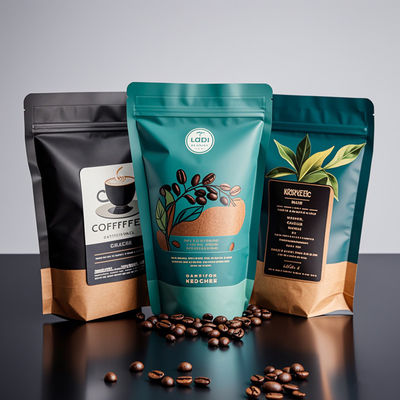 Groothandel Custom Logo Mylar Bags - Geurbestendige aluminiumfolie ziplock zakken voor voedsel en koffie verpakkingen