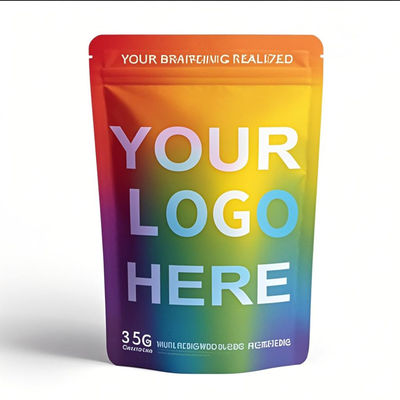 Custom 35g geurbestendige Mylar-zakken - 14g voedselkwaliteit hervergrendelbare Ziplock-zakken voor kinderdichte verpakkingen