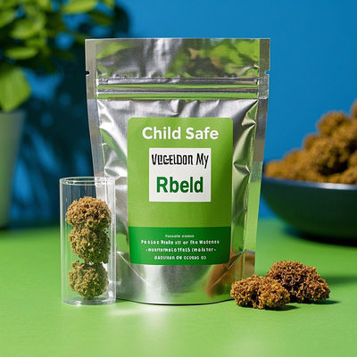 Child-Safe Custom Mylar Bags | Resealable & Moisture-Proof | Bulk Orders for Edibles, Supplements, Vape Products