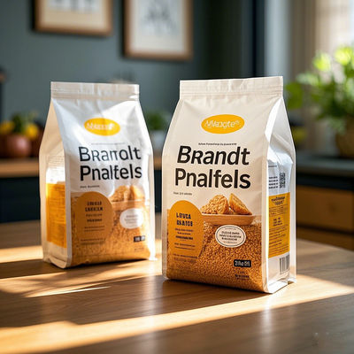 Premium BOPET Mylar Stand Up Bags Herbruikbare verpakking met QR code voor koffiebranding