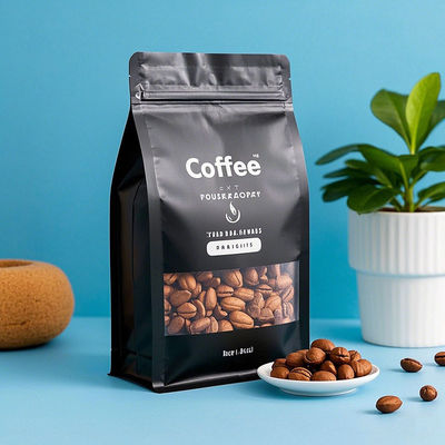 Premium Food Safe Achtzijdig Afdichtbaar Flat Bottom Bag Waterdicht & Herbruikbaar