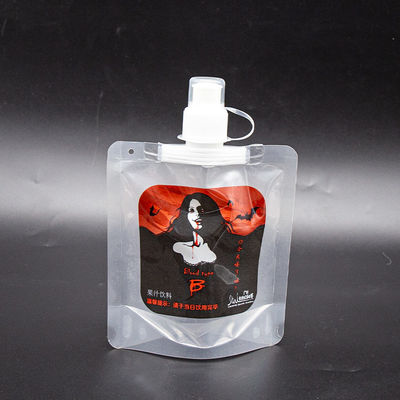 Liquid Spout Bags Wholesale voor Liquids Packaging Leakproof Spout 3/4 Layer Laminate Dripless Nozzle Custom Printing & Sizes