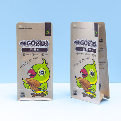 Biologisch papegaaivoedsel in 8-zijdige zak hervergrendelbare BPA-vrije snacks voor ara's en kakadu's Voedingsrijke bulk vogelgerechten