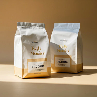 Metalleerd BOPET met GRS-gecertificeerde LDPE-laag Volledig recyclebaar via standaard PET-stromen Koolstofvoetafdruk ≤ 0,5 kg CO2eq / zak