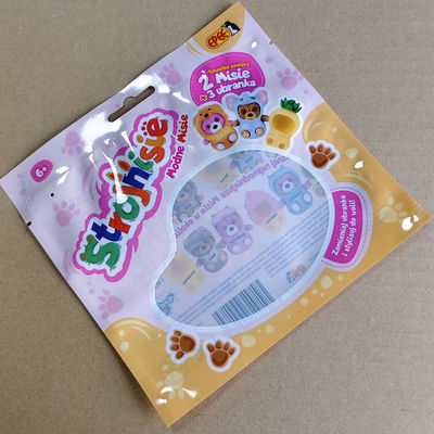 Eco-vriendelijke snacktassen voor kinderen met helder raam en haak.