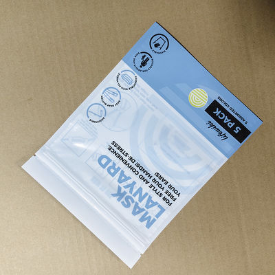 Hervergrendelbare maskeropslagzak zware FDA-goedgekeurde vocht- en bacteriebestendige verpakking voor medisch/reisgebruik, multi-size opties, bulkverpakkingsoplossing