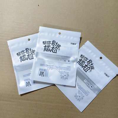 Floss pick verpakkingszakken aanpasbaar Duurzaam composiet plastic vochtbestendige tandheelkundige medische toepassing FDA ISO gecertificeerd