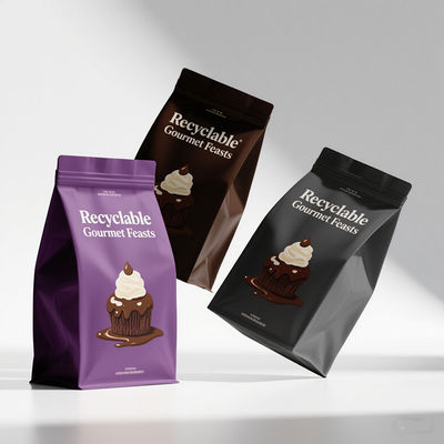 Modieus 8-zijdig verzegeld verpakken voor gezondheidsvoedingsmiddelen Pantone kleuren & QR-code printen