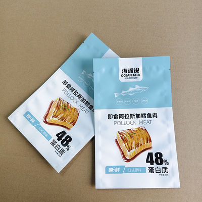 Hervergrendelbare vlees snack zakken Premium barrière film voor Deli worst 8x10in Aanpasbaar