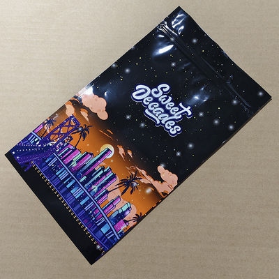 Kinderwaardig zakje met Cityscape-printing ISO 8317 Certified Scratch-proof UV Ink Conform EN 14375