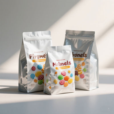 Op Maat Bedrukte Mylar Zakken Met Transparant Venster | 8-Kleurige Diepdruk Branding