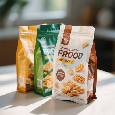 Op maat bedrukte stand-up composietzakken - Full CMYK & Soft Touch afwerking