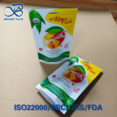 Hangende Gat Mango Schijf Verpakking - 3-Zijdige Seal, Vochtbarrière & Transparant Venster