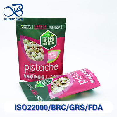 Groothandel Recyclebare Plastic Stand Up Zipper Pockets Voor Noten Verpakking Met Punct-Resistant En Vocht-Proof.