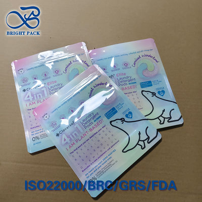 Op maat gerecycleerde 4-in-1 waszak 10 kleuren gravure printing