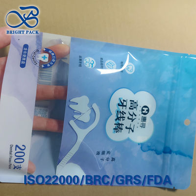 UV-blokkerende tandfloszak 380nm cutoff holografisch anti-namaaklabel