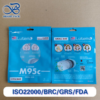 Multi-layer barrière verzegelde zak met helder raam voor masker verpakking over farmaceutische-grade en steriliserbaar.