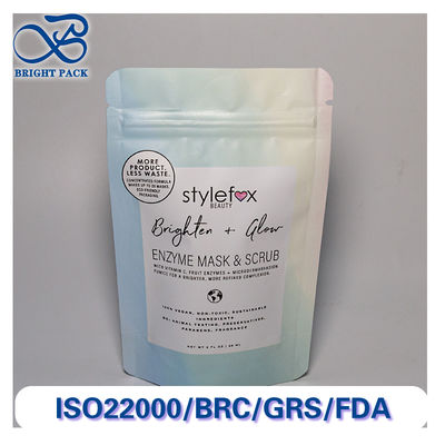 Milieuvriendelijke stand-up pouches voor verpakking van huidverzorgingsproducten met recyclebare materialen en aanpasbaar branding logo.