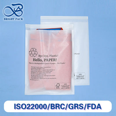 Aangepaste Biologisch Afbreekbare Glassine Zakken met Logo Bedrukking