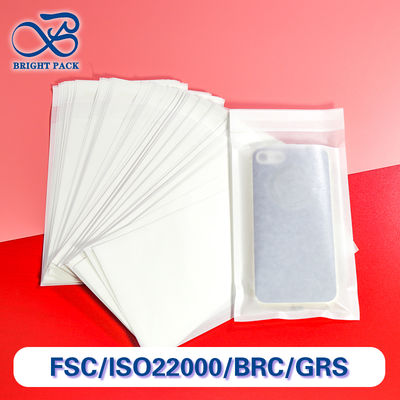 Op maat gedrukte zakken van glaspapier met zelfverzegelend slot