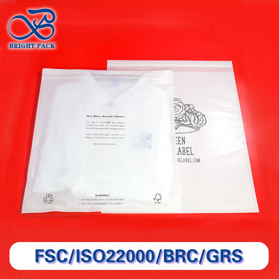 5x7 Zuurvrije glaszak Kraft biologisch afbreekbare cellophanezakken T-shirt kledingverpakking