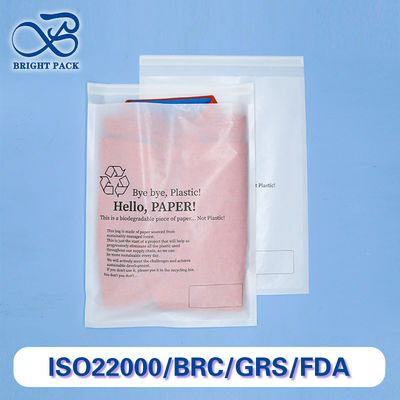 40G Gevroren Kleding Glaspapier Zakken met Aangepaste Logo Bedrukking