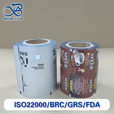 Hoge barrière 3-laag koffie rol film Vochtbestendige versheid slot verpakking voor koffiebonen / poeder maat / dikte