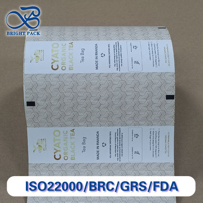 Premium voedselveilig gemakkelijk te scheuren papieren rol warmte-afdichtingscoating voor efficiënte theezakjes overwikkelverpakking