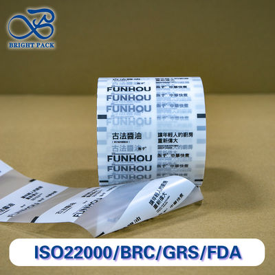 Leakproof Sauce Packaging Roll Film met bevroren oppervlak aanpasbaar doorzichtig